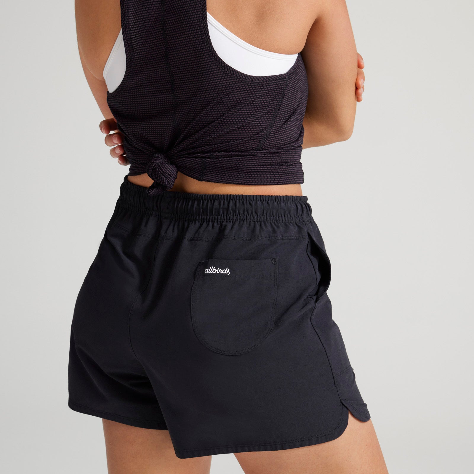 Women's Natural Run Short - Natural Black