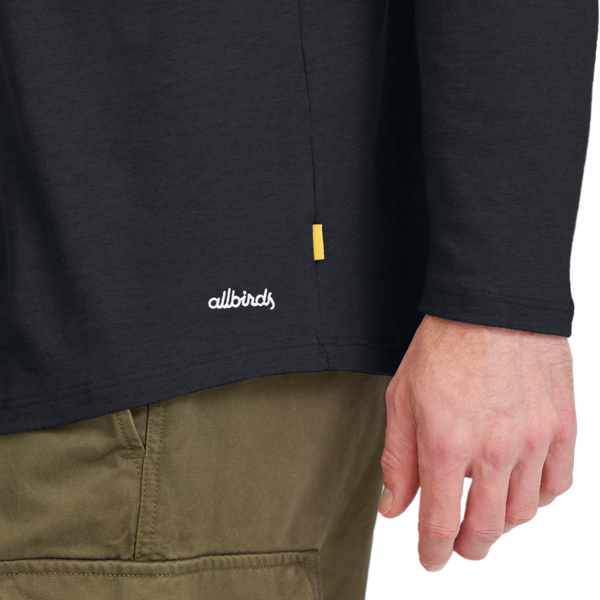 Men's Soft Merino Long Sleeve Tee - True Black - New Edition