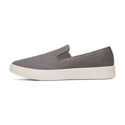 Women's Canvas Cruiser Slip On - Anthracite (Natural White Sole)