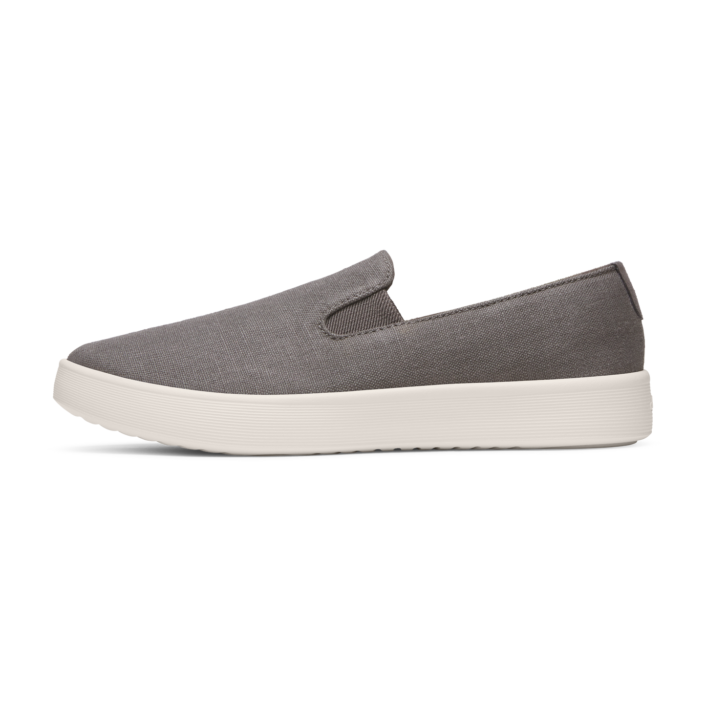 Men's Canvas Cruiser Slip On - Anthracite (Natural White Sole)