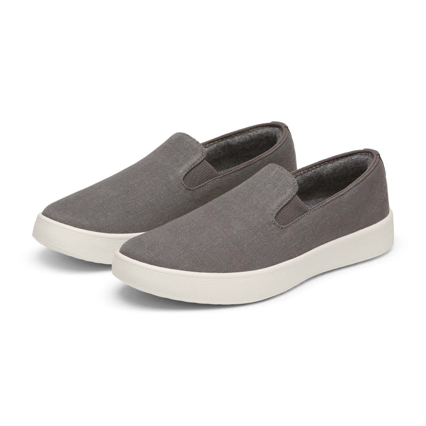 Women's Canvas Cruiser Slip On - Anthracite (Natural White Sole)