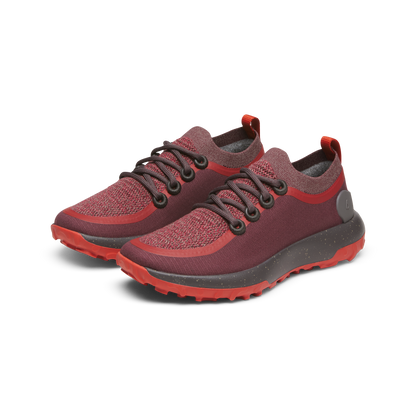 Women's Trail Runners - Deep Red (Dark Anthracite Sole)