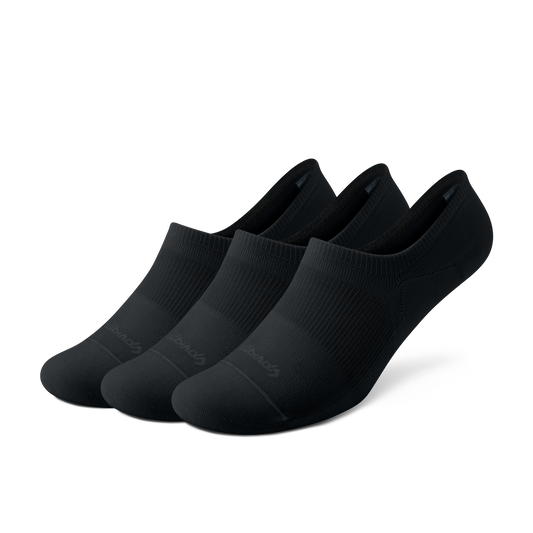 Anytime No Show Heel Grip Sock - Natural Black, Natural Black, Natural Black